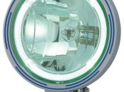 Boreman round spotlight green glass led sidelight