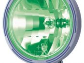 Boreman green glass plastic housed spotlight bulbed side light