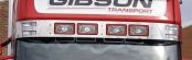 Scania Stainless Steel Sunvisor with 4 spotlights / 4 marker lights