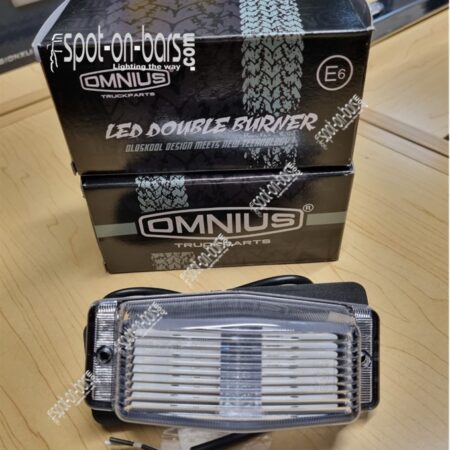 Omnius LED Double Burner - Clear Lense - White led