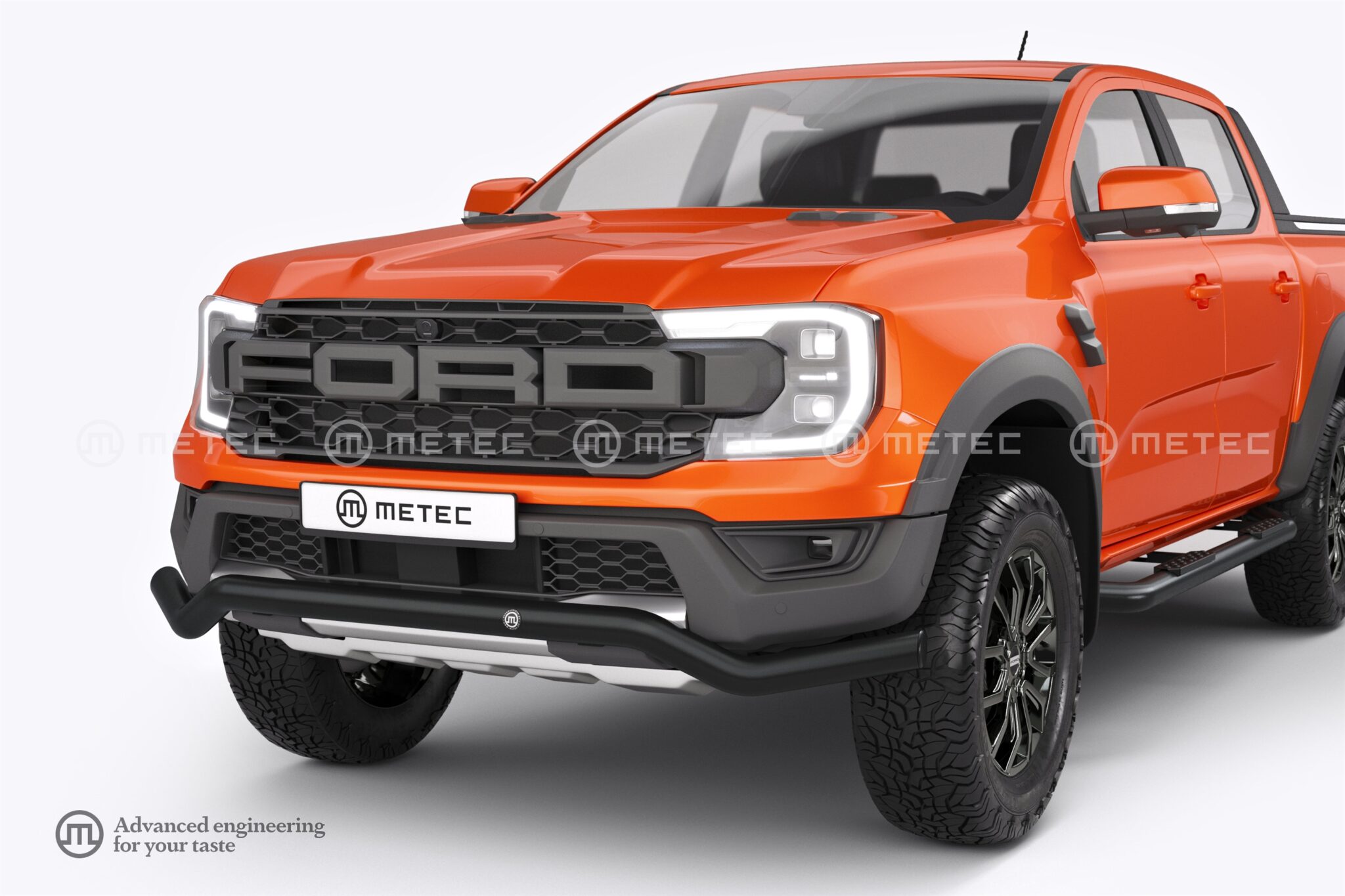 Ford Ranger Raptor 2023 OUTLAW Spoiler Bar - BLACK - Spot On Truck Bars