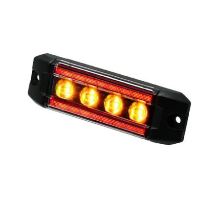 PRO-MICRO-RAIL combination LED warning light and RED position light