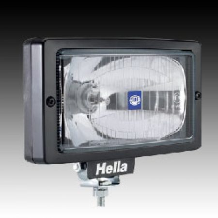 Hella Jumbo 220 spotlight clear lense black trim